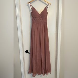 Azazie Bridesmaid Dress, style Gracie, color Dusty Rose